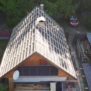 Realizácia strechy na chate Malá Ida