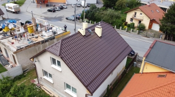 Rekonštrukcia strechy a pokládka krytiny LINDAB Goodlock