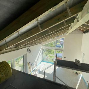 Montáž sadrokartónu a zateplenie Pod Strachou Stav